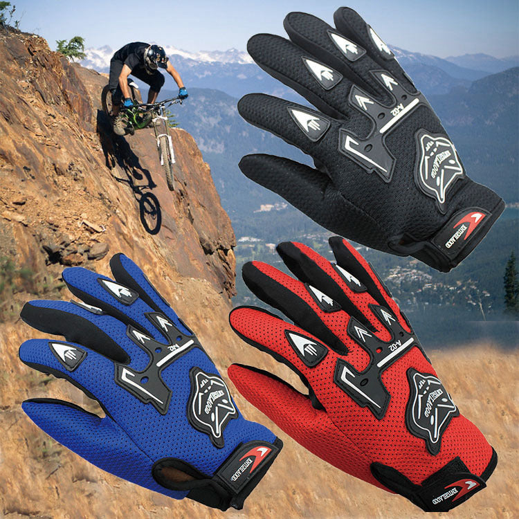 Cross-border Zhejiang Autumn and Winter Cycling Gloves Fox Head Breathable Sports Full Finger Gloves Origin Supplies