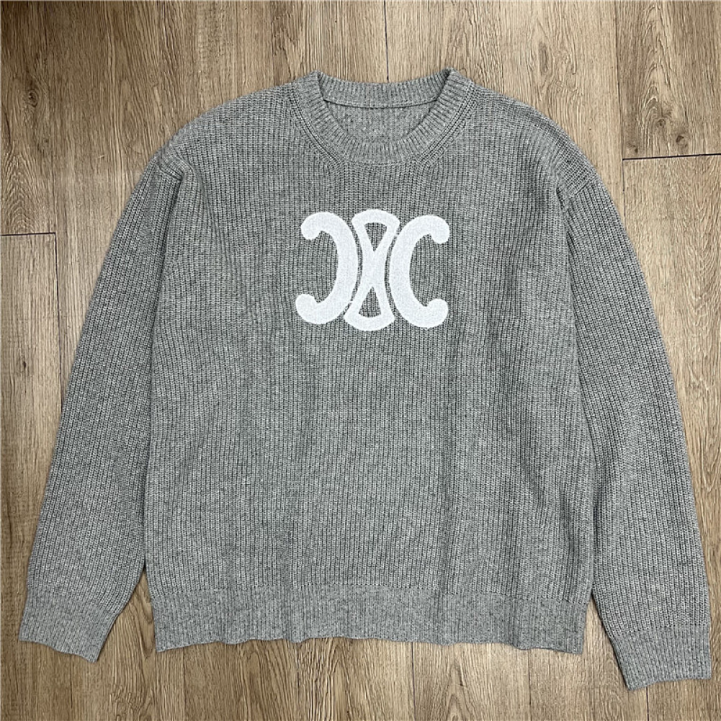 CEC1  Autumn and winter new high-quality men's and women's fashion brand new sweater jacquard letter clothing