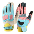 Cycling Gloves Men's Motorcycle Outdoor Motorcycle Sport Non-slip Touch Screen Wear Resistant Shock Absorbing Full Finger Fitness Gloves