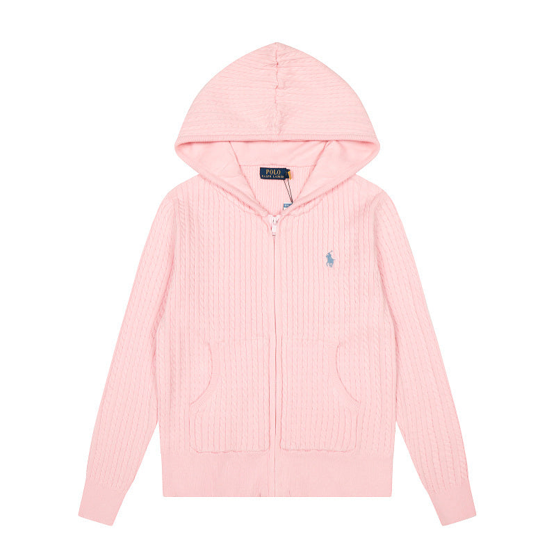 LFC18 New high-quality women's autumn and winter knitted sweater pullover hooded sweater clothing