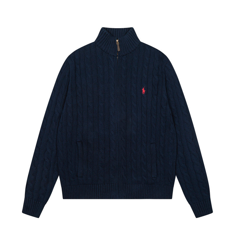 LFC16  New high quality men's and women's spring and autumn collared sweaters, sweater base clothes